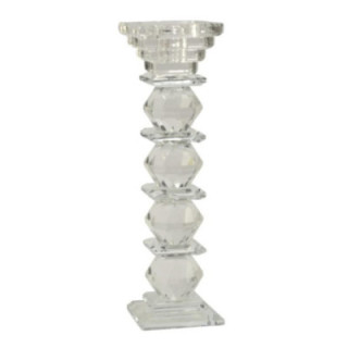 Świecznik 21,5cm szklany